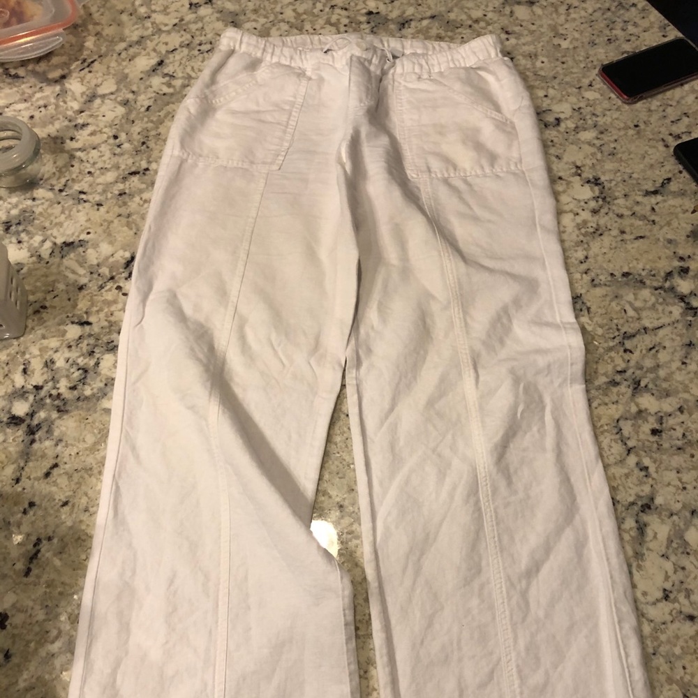 White Linen New York & Company Pants